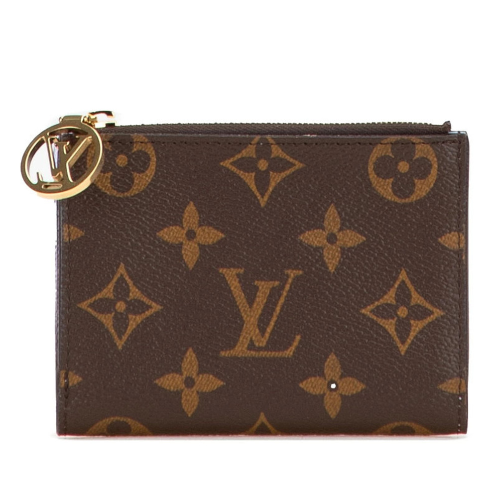 Louis Vuitton Monogram Portefeuille Lisa Bi fold Wallet Brown Leather